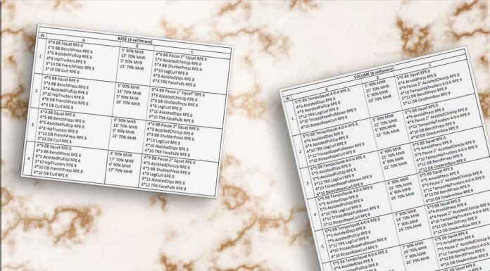 Programma di allenamento alla forza su due giorni (intermedio)